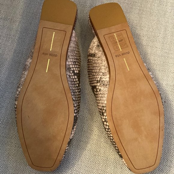 Dolce Vita Snakeskin Mules SZ 8 - Picture 4 of 4
